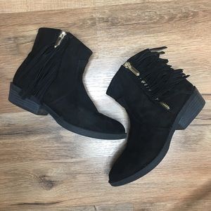 Girls Sam Edelman Suede Fringe Booties